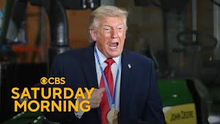 YouTube video thumbnail: Trump Touts U.S. Economy to Wisconsin Farmers