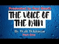 Walt Whitman and The Voice of the Rain