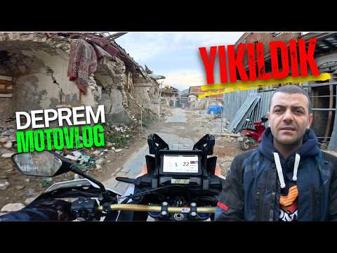 Hatay'dan Kahramanmaraş'a deprem motovlog | Africa Twin motosiklet uzun yol | Kolaçan