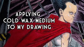Applying Cold Wax Medium To My Drawings