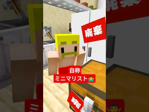 自称ミニマリスト #shorts #マイクラ