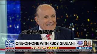 Rudy Giuliani on Hannity: I Would Love to Prosecute the Case. It Would Be a Dream! :)