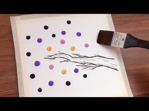 Butterfly Acrylic Painting on Canvas Step by Step #474-Satisfying ASMR - Serena Art