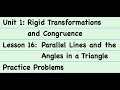 Properties of Angles and Transformations