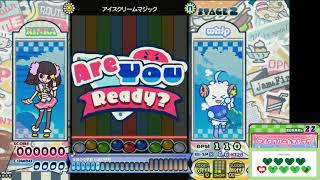 [pop'n music Jam&Fizz] アイスクリームマジック N 正規/鏡 パーフェクト
