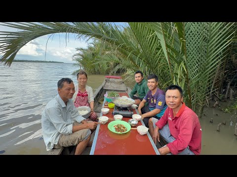 Chở lại Vàm Gạch Mọp lần nầy anh em quyết định xuống hết luồng Câu để kiếm Cá bự VXĐ 954