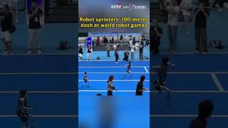 Robot sprinters' 100-meter dash at world robot games