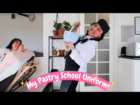 My Pastry School Uniform Came! VLOG