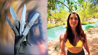 Weapons Found Underwater Metal Detecting a Desert Creek