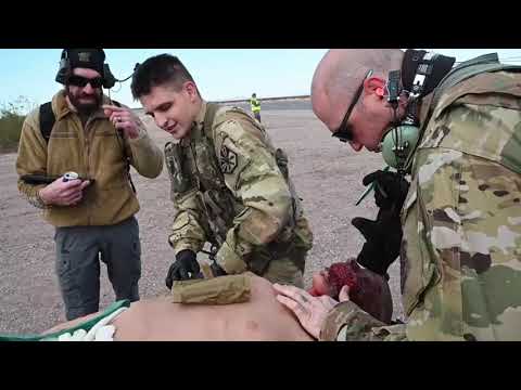 US Air Force Reserve soldiers participate in training under harsh conditions