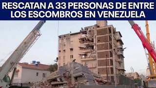 Rescatan a 33 personas de entre los escombros en Venezuela | FOX 7 Español