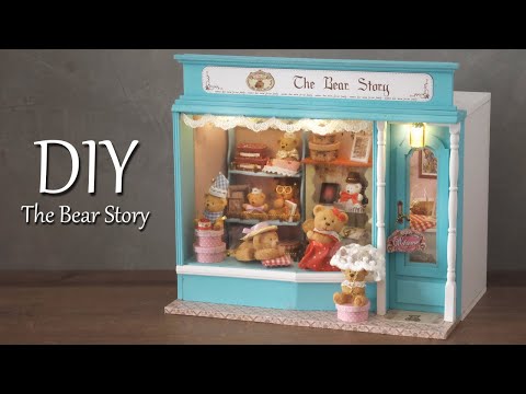 [4K] The Bear Story || DIY Miniature Dollhouse Kit - Relaxing Satisfying Video