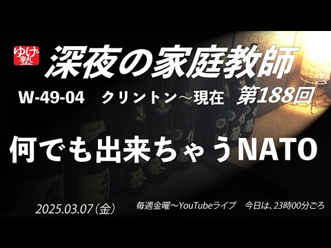 【深夜の家庭教師】何でも出来ちゃうNATO　W-49-04 クリントン～現在／《世史49》戦後のアメリカ　2025/03/07(金)188回