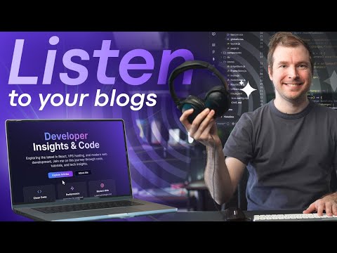 Make Your Website Talk! I gave my blog audio with AI voice 🔊