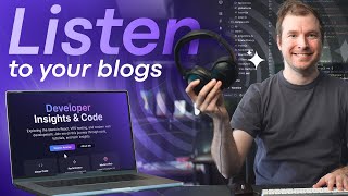 Make Your Website Talk! I gave my blog audio with AI voice 🔊