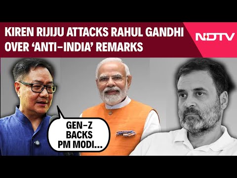 Rahul Gandhi Latest News | Rijiju’s Blistering Attack On Rahul Gandhi Over ‘Anti-India’ Remarks