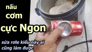 Cách sửa chữa nồi com điện nhảy sớm -sửa nồi cơm bị sống, sượng khê nhão