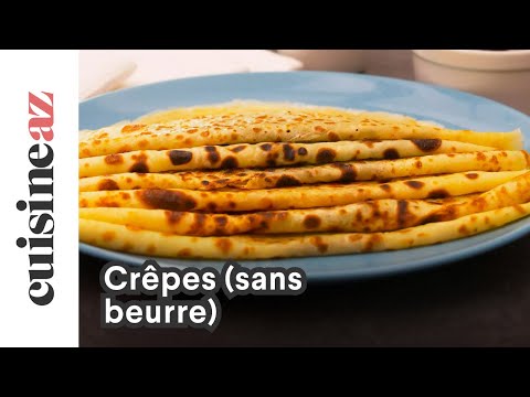 Crêpes sans beurre