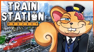 OPENING MY FIRST TRAIN STATION!!! [TRAIN STATION PROJECT]