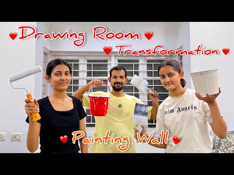 Drawing Room Transformation | Painting wall | Part - 1 | Real Aman