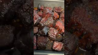 Finished pork belly burnt ends. #bbq #bbqmeat