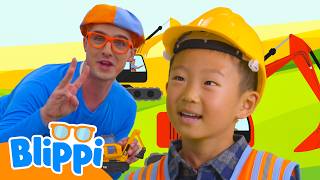 The Big Excavator Challenge! 🚒 | Blippi | Educational Kids Videos