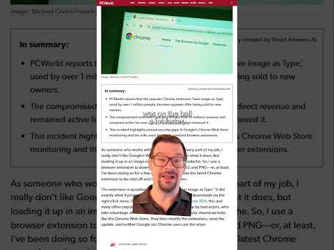 My fav extension was spying on me