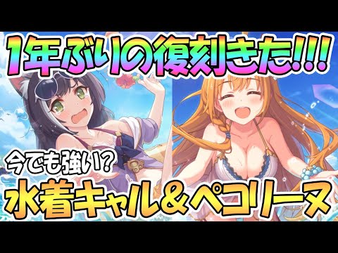 【プリコネR】遂に来た！水着キャルと水着ペコリーヌ復刻ガチャ！水着キャルの現状についても解説【サマー】