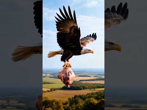 The eagle took my meat 🦅🍖😱💨 #aicat
