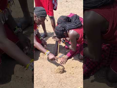 African Traditional Ways to Light up fire #shortvideo #safari #wildlife #africanwildlife #culture