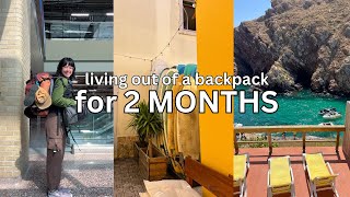 Europe travel: FULL PACKING LIST & how I organize it