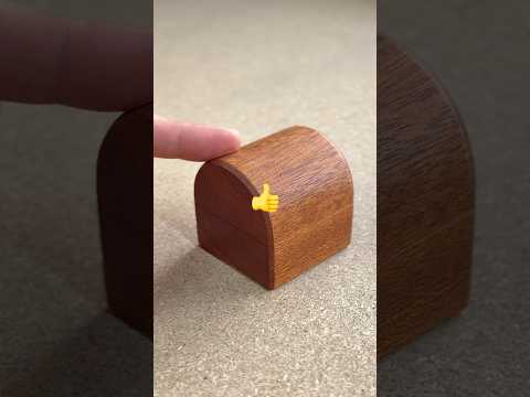 DIY Wooden Ring Box with Arched Lid #shorts #woodworking #diy
