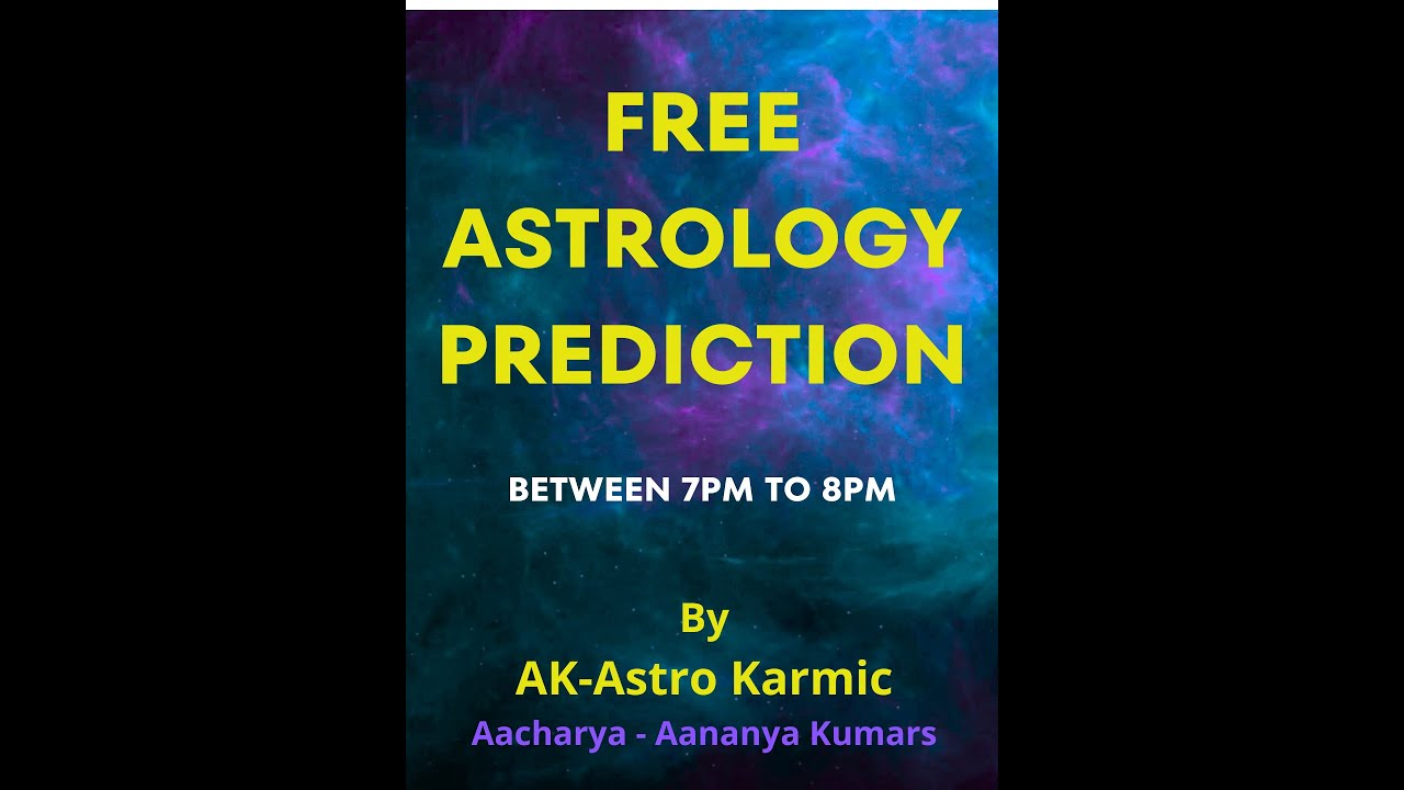 Free Vedic Astrology Prediction Join now! And get your problems solved immediately