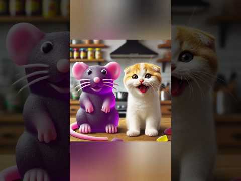kucing lucu monyet tikus kelinci buaya burung elang berubah jadi gummy warna warni #cat #funny