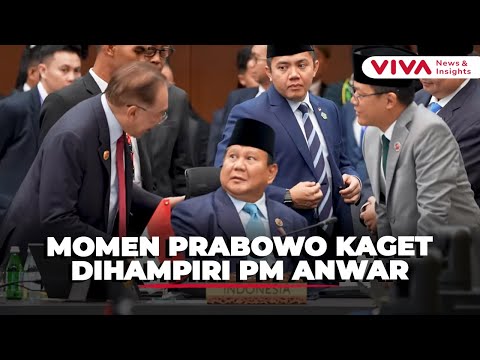Momen Prabowo Terkejut Saat Dihampiri PM Malaysia di KTT ASEAN