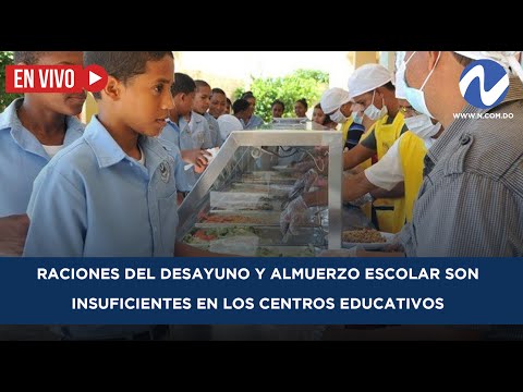 EN VIVO: Raciones del desayuno y almuerzo escolar son insuficientes en los centros educativos