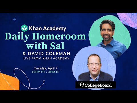 Daily Homeroom With Sal: Tuesday, April 7