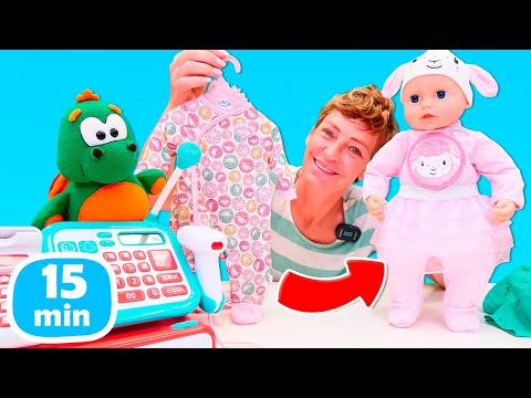 Spielspaß mit Nicole und Puppen Kompilation. Baby Born Puppen Videos. Baby Puppen