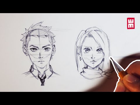 How to Draw Faces for Beginners | Anime Manga Drawing...