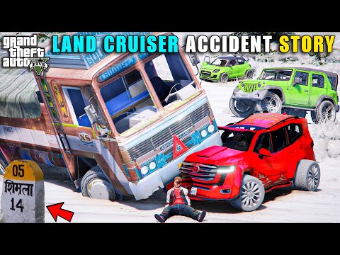 इतनी जल्दी दूसरा Accident भी हो गया😭Land Cruiser तोड़ दी 😡सर दर्द हो गया देख कर|GTA V GAMEPLAY|GTA 5