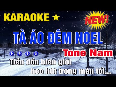 Tà Áo Đêm Noel – Karaoke Tone Nam ( C#m ) Nhạc Sống | Trung Hiếu