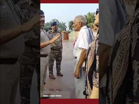 Prof. V.K. Tripathi fasts &amp; shares pamphlets for Gaza at Rajghat — police accused of harsh response.