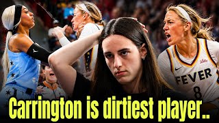 WNBA ERUPTS! 😱 Carrington SUSPENDED as Caitlin Clark & Fever HUMILIATE the Sky!