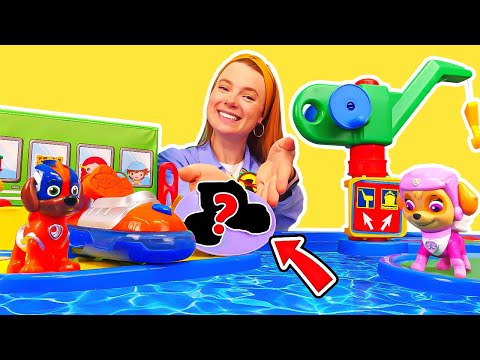 Alles in Ordnung - Paw Patrol Spielzeuge und Irene. Boote für die Wasserwelt. Video für Kinder