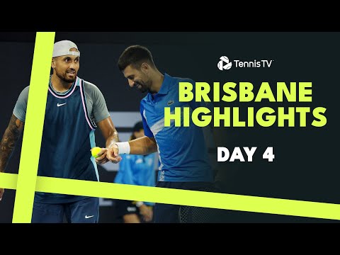 Djokovic/Kyrgios Team Up Again; Dimitrov, Thompson & More Play | Brisbane 2025 Highlights Day 4