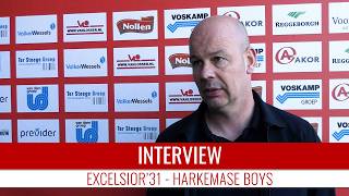 Screenshot van video Michel Steggink: "De opbouw was stroperig en moeizaam" | Excelsior'31 - Harkemase Boys