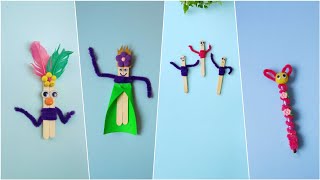 Popsicle stick & pipe cleaner craft ideas #craft#easycraft