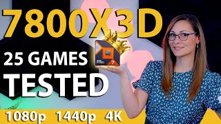 Vido-Test : The New King of Gaming CPUs - AMD Ryzen 7 7800X3D Review (25 Games Tested - 1080p, 1440p, 4K)