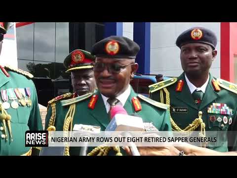 YouTube video thumbnail: Nigerian Army Rows Out Eight Retired Sapper Generals