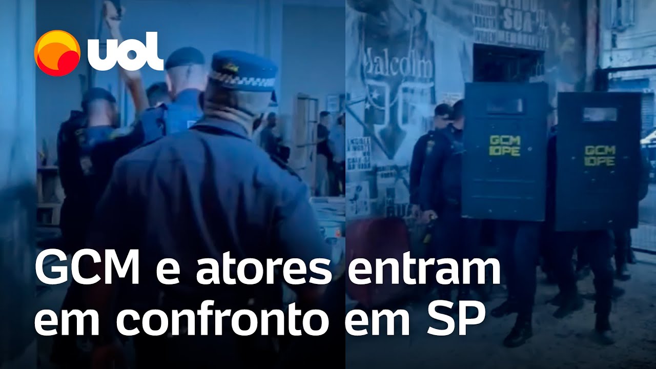GCM e atores entram em confronto em desocupação de prédio na Luz em São Paulo veja vídeos